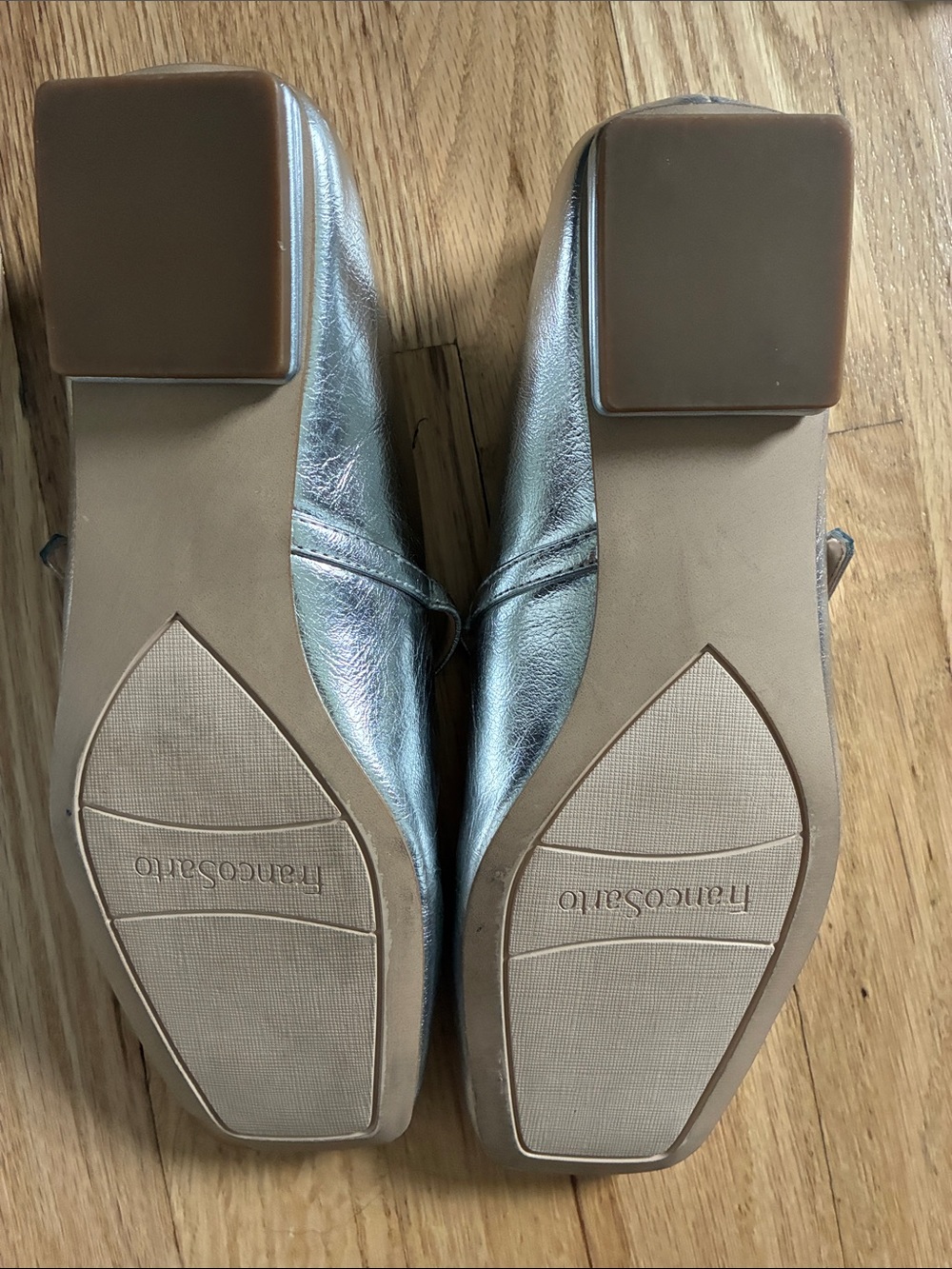 Franco Sarto Tinsley Silver Mary Jane Flats - Picture 6 of 8
